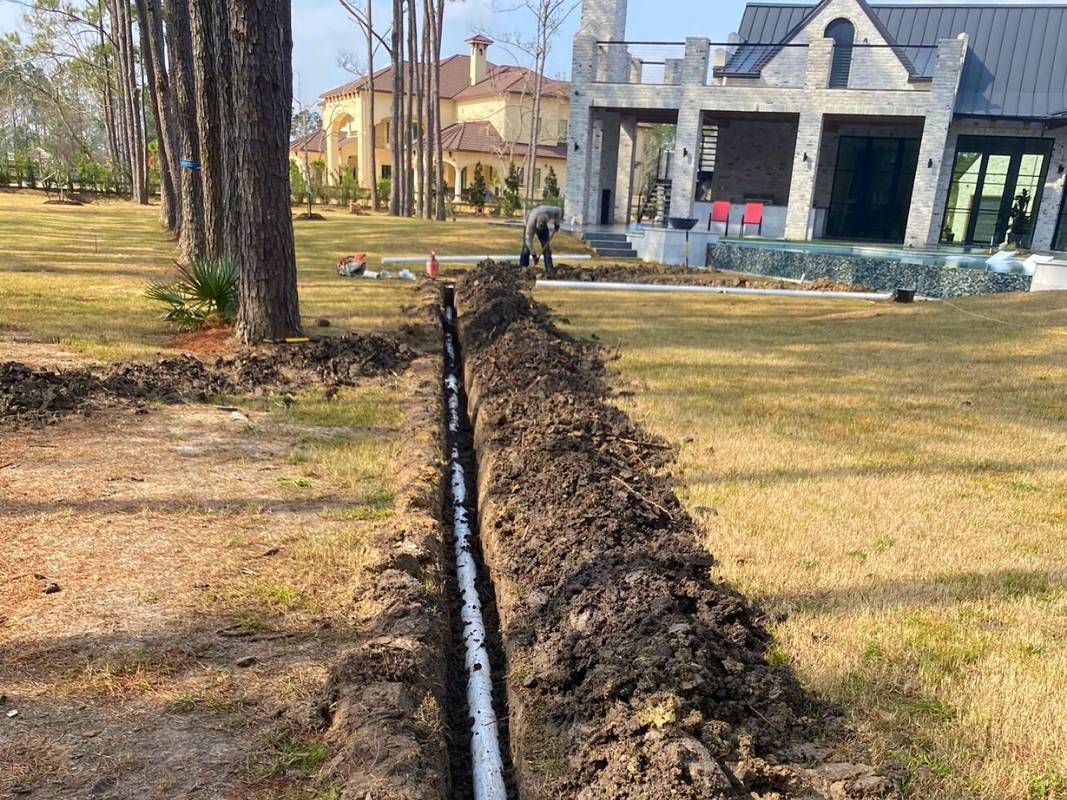 drain system for backyard 