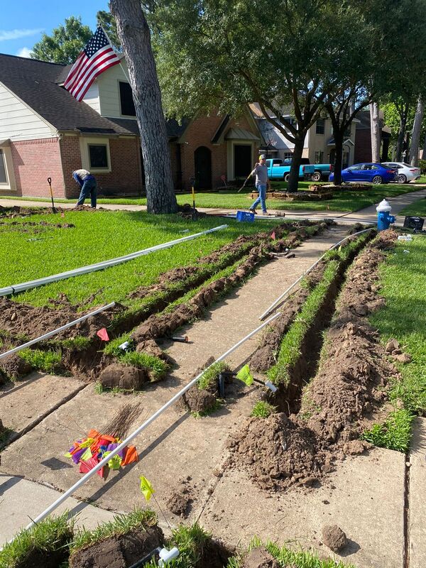 irrigation install for homes
